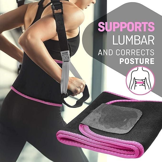 Adjustable Waist Trimmer Belt | Sweat Slimming Belt for Men & Women