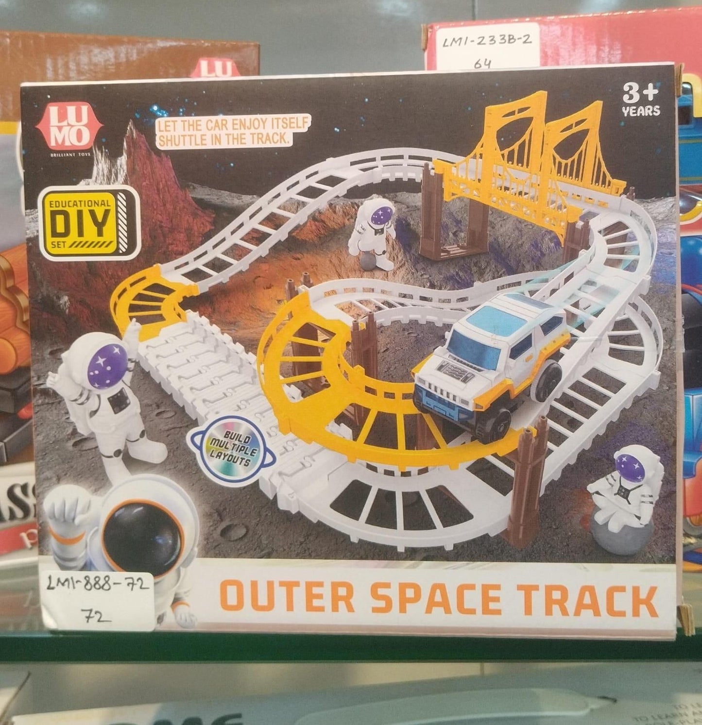 Astronaut Spaceship Track Set | Outer Space Racing Toy for Kids