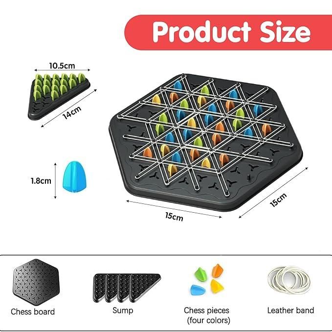 Chain Triangle Chess Game | Logical Strategy Puzzle for Kids & Toddlers