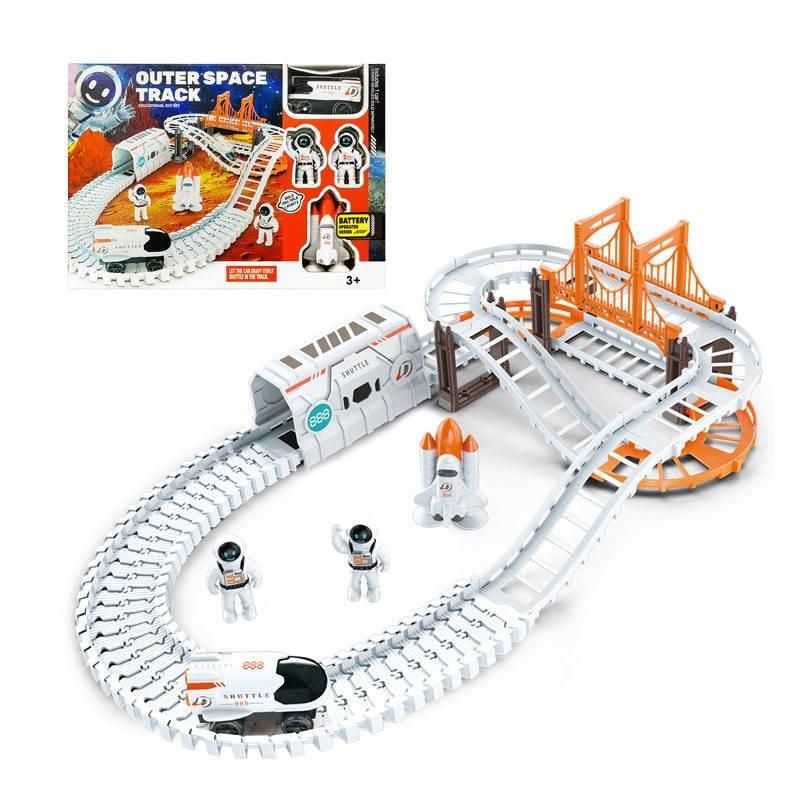 Astronaut Spaceship Track Set | Outer Space Racing Toy for Kids