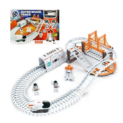 Astronaut Spaceship Track Set | Outer Space Racing Toy for Kids